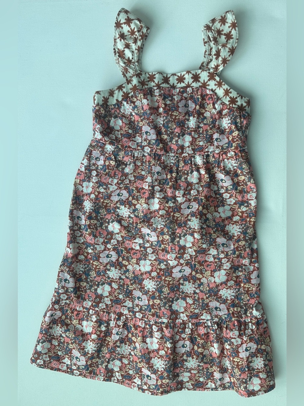 Cat & Jack Girls Retro Floral Sleeveless Tank Dress.  Size 4T.